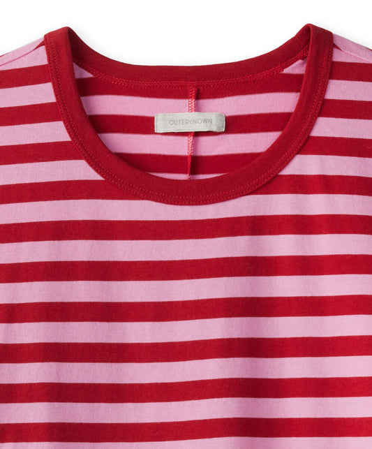 Outerknown - Sojourn Boy Tee - Stripe Primrose - Close