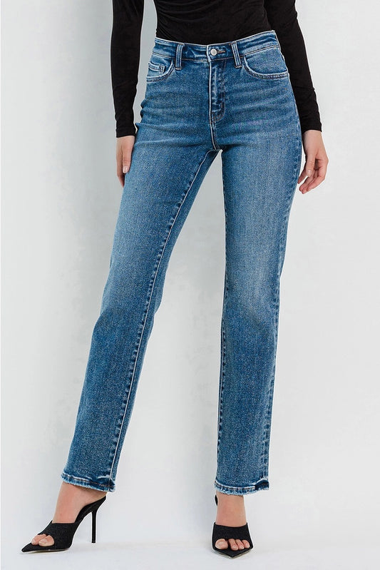 Flying Monkey High Rise Straight Leg Denim