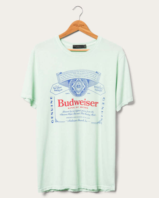 Junk Food - Budweiser Spray Tee - FrontJunkfoodBudweiser