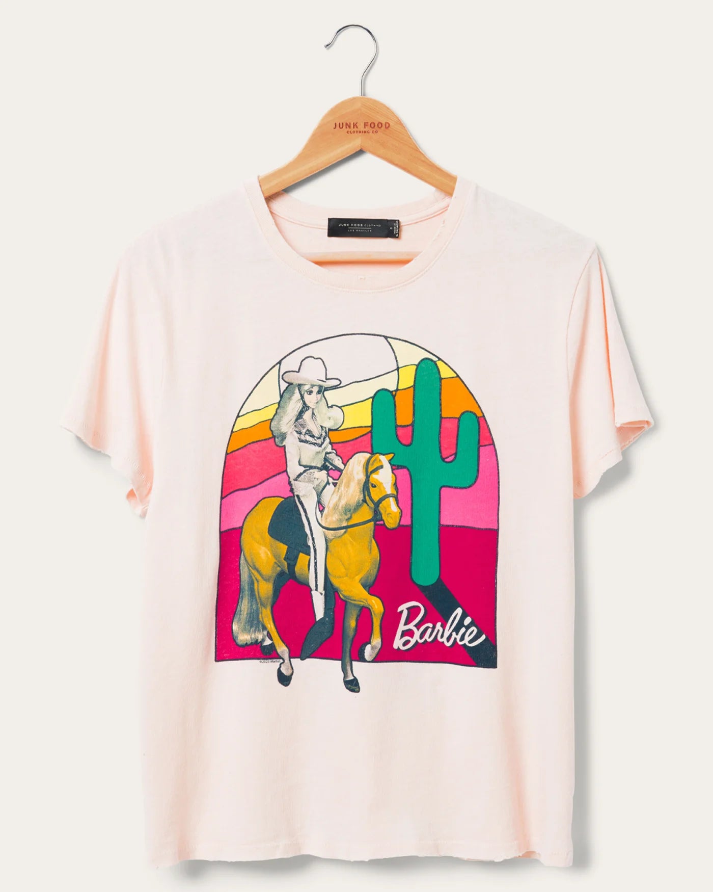 Junk food clothing Sunset Western Barbie Womens Tee