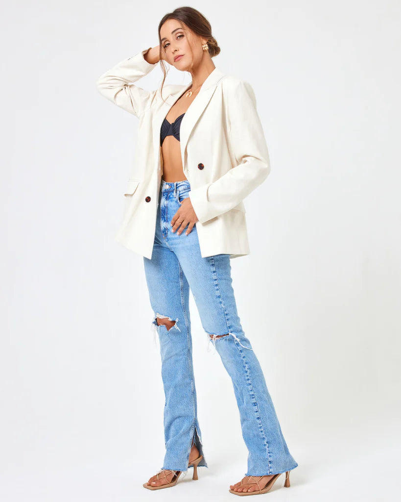 LSpace-Rhodes-Blazer-Cream-Side