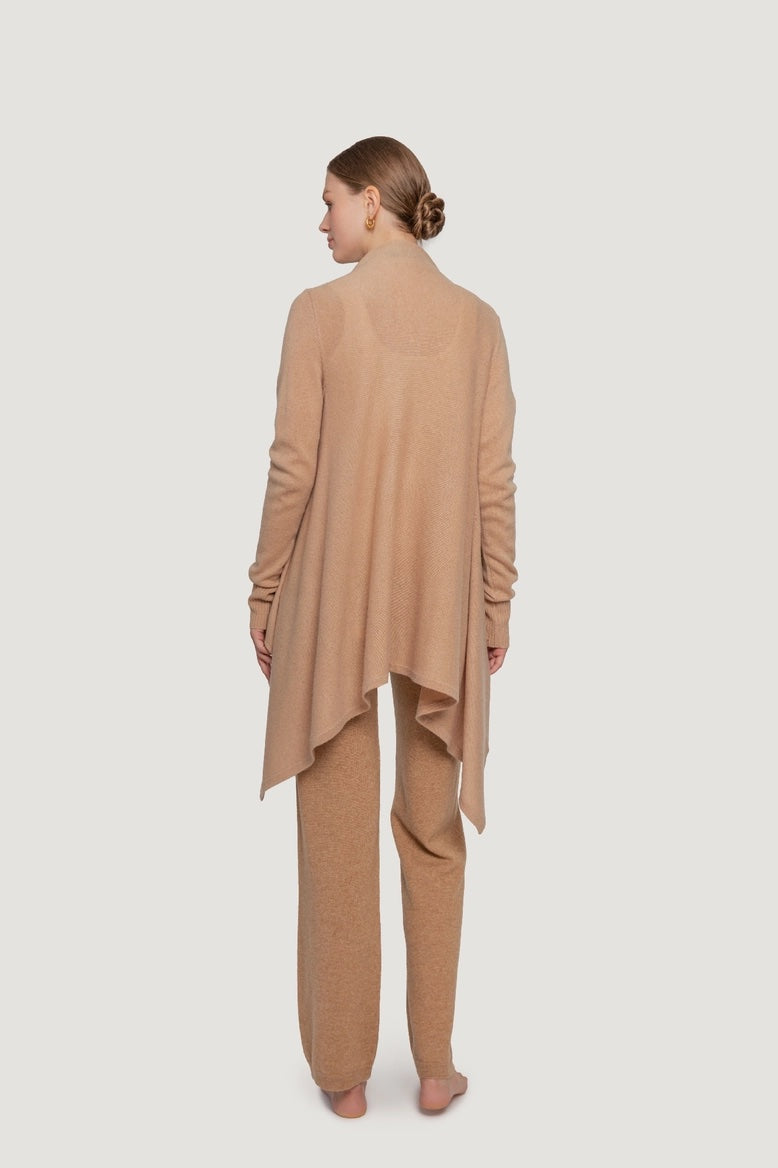 Quinn Waterfall Tan Cardigan