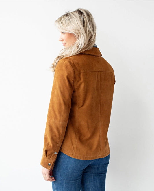 Amersterdam Heritage Brown Suede Jacket