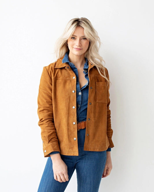 Amersterdam Heritage Brown Suede Jacket