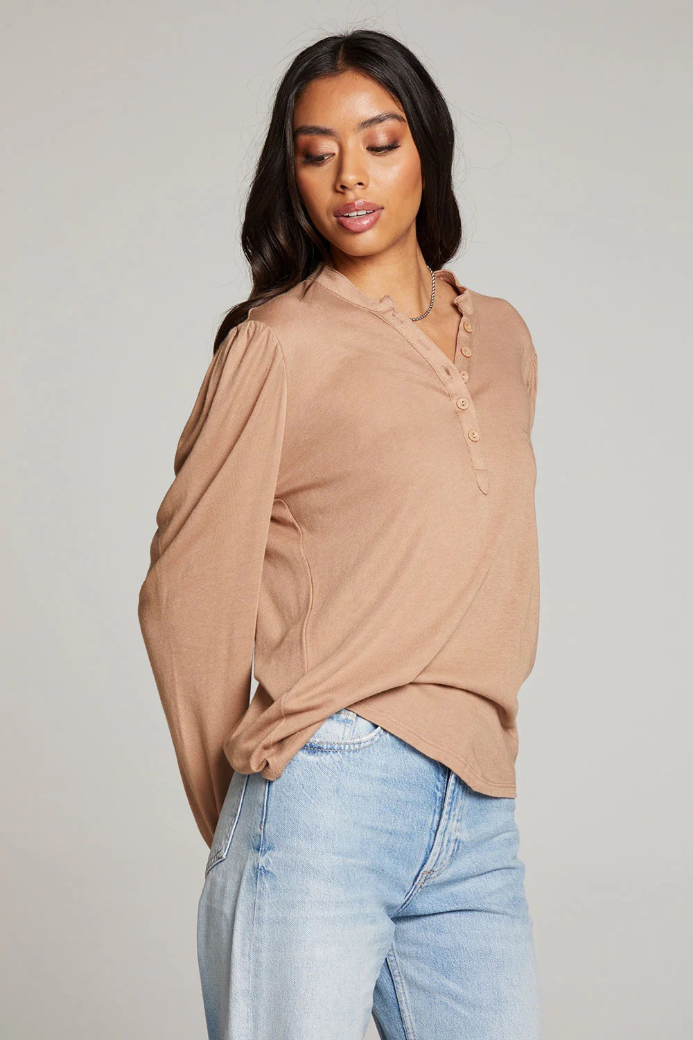 Chaser Lotus Warm Taupe Long Sleeve