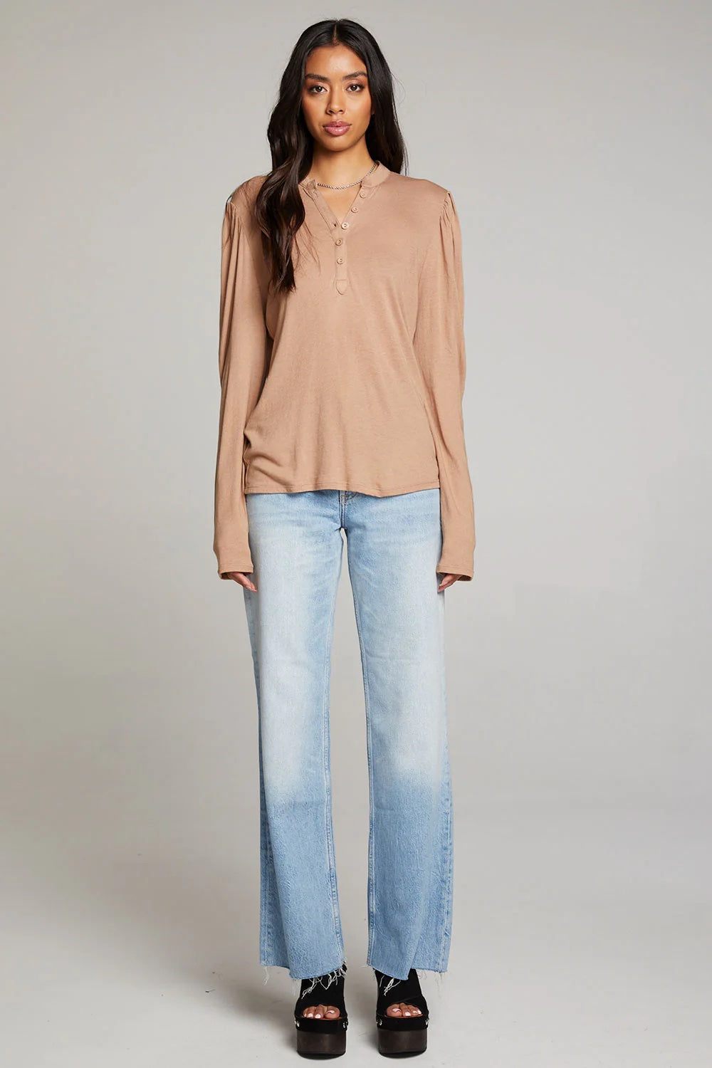 Chaser Lotus Warm Taupe Long Sleeve