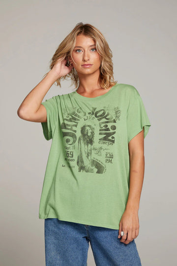 Chaser Janis Joplin Hollywood Bowl Tee in Green