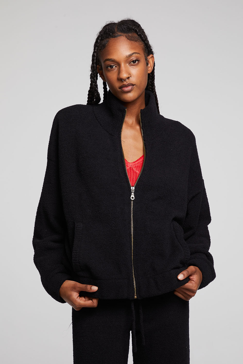 Chaser Kendall Zip Jacket Licorice