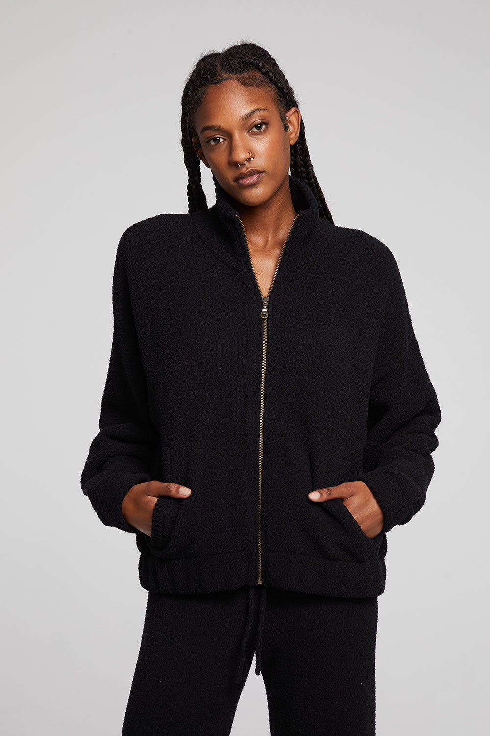 Chaser Kendall Zip Jacket Licorice