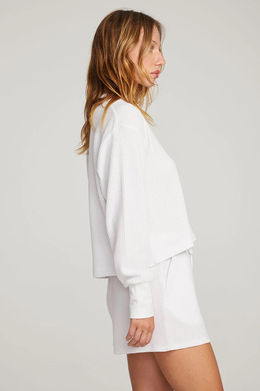 Chaser Thayne White Long Sleeve