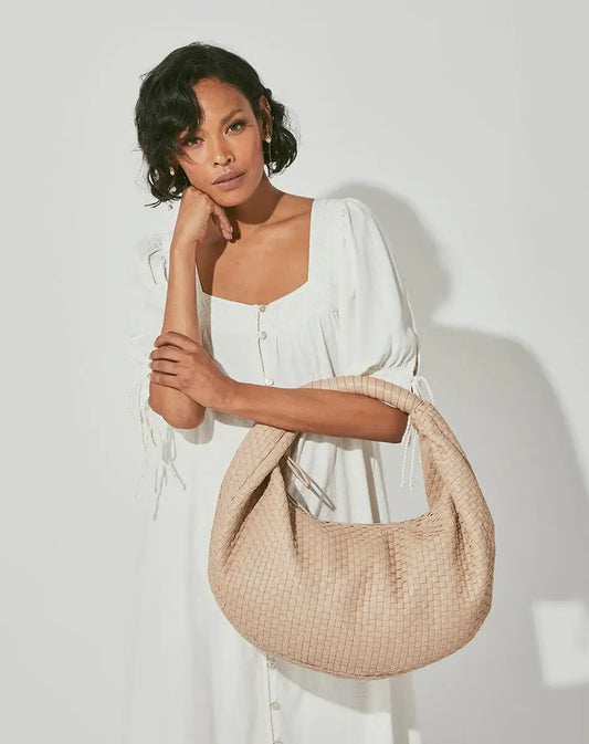 Cleobella - Hobo Woven Bag - Bone