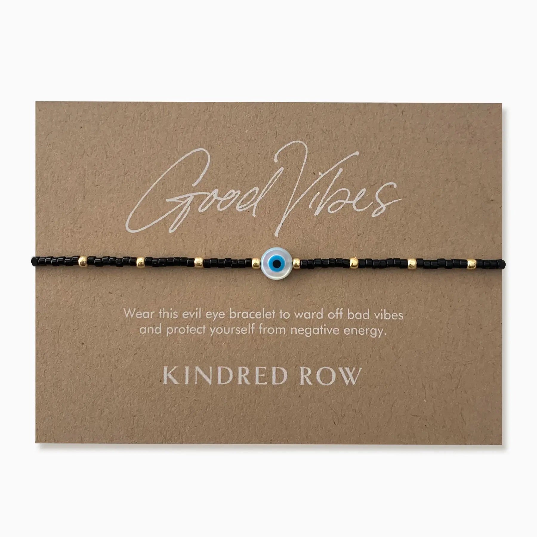 Kindred Row Evil Eye Bracelet Black