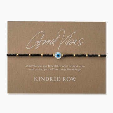 Kindred Row Evil Eye Bracelet Black