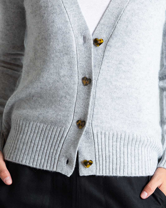 QUINN Grace Cashmere Cardigan - Buttons