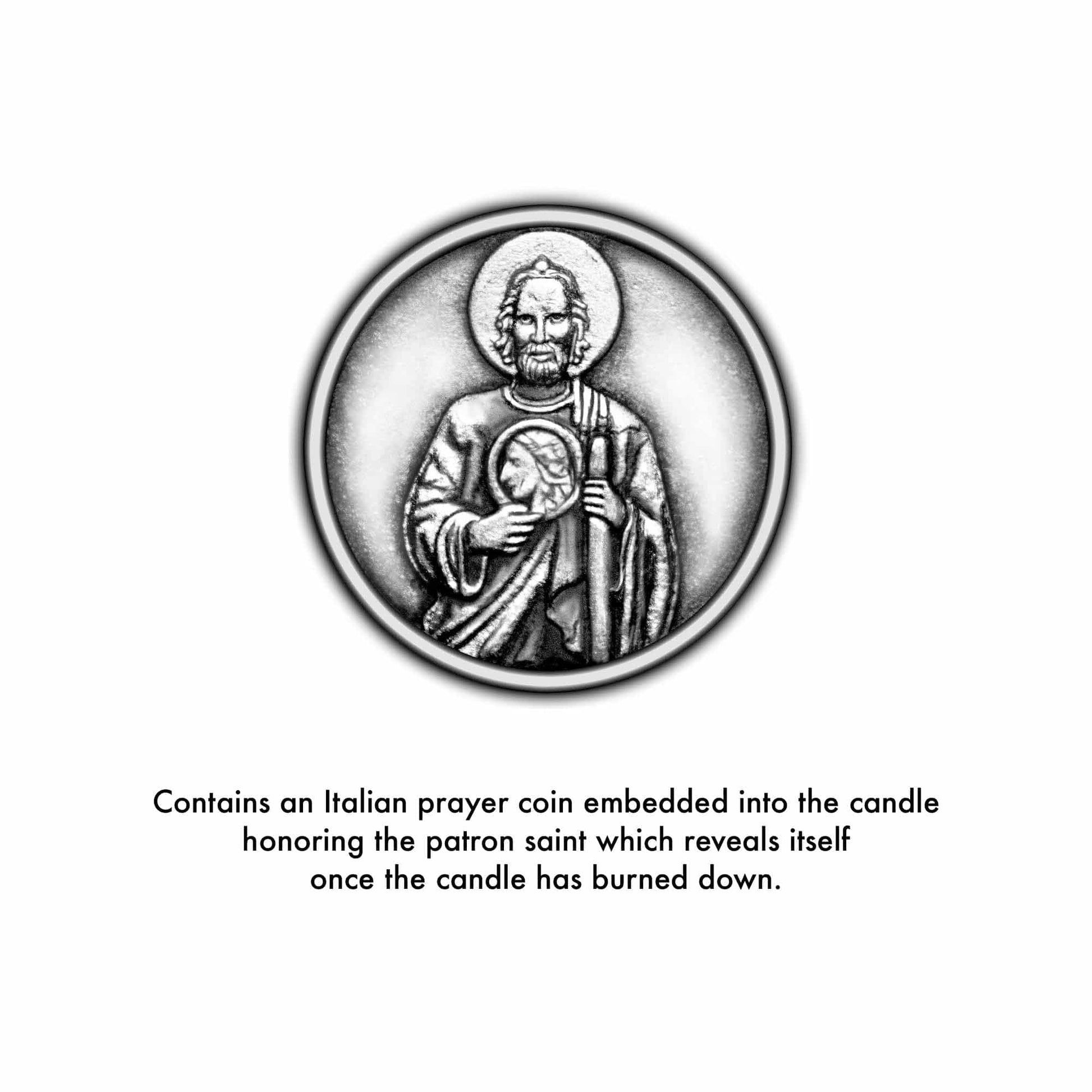 SAINT Candles - Saint Jude Candle - Coin