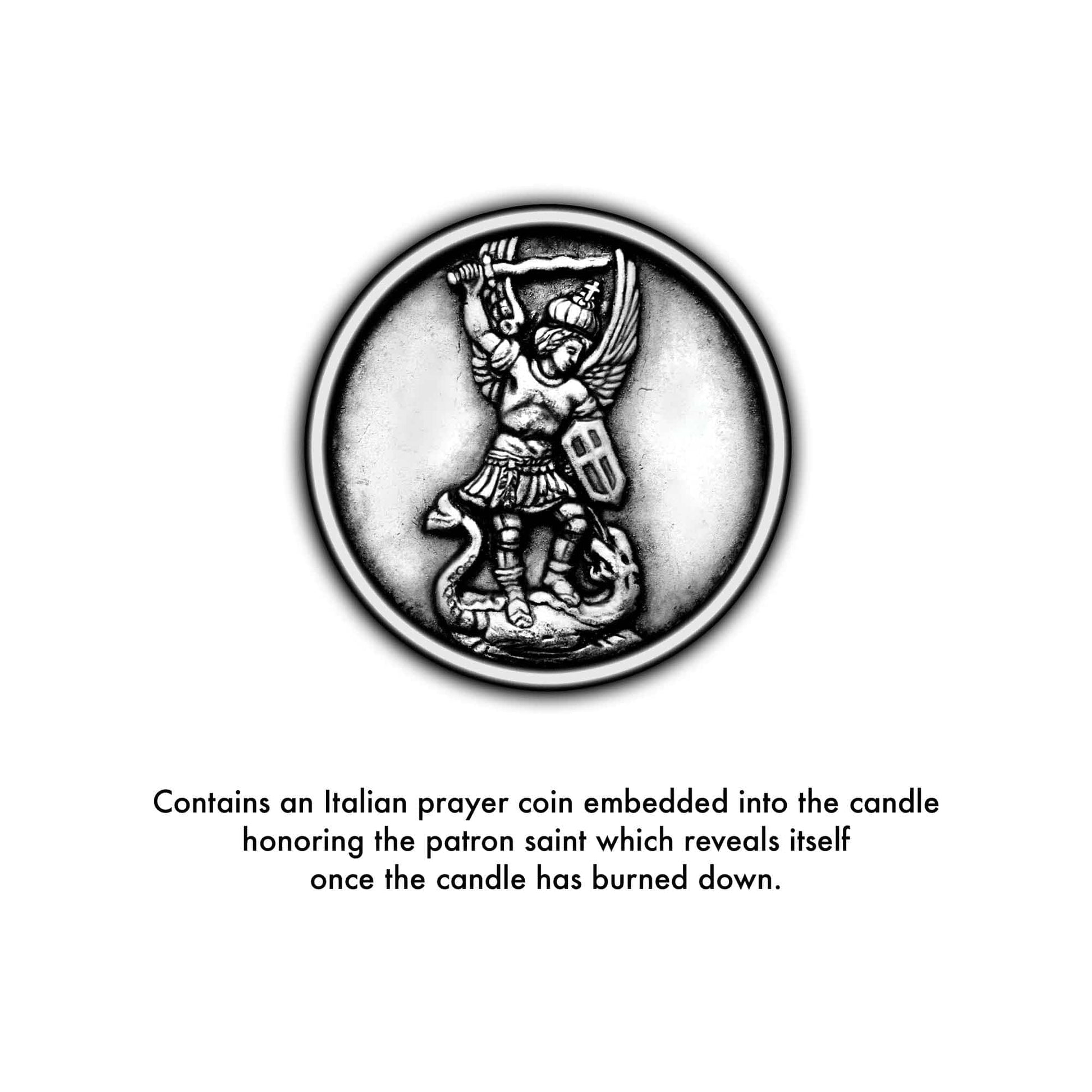 SAINT Candles' Saint Michael the Archangel Candle Coin