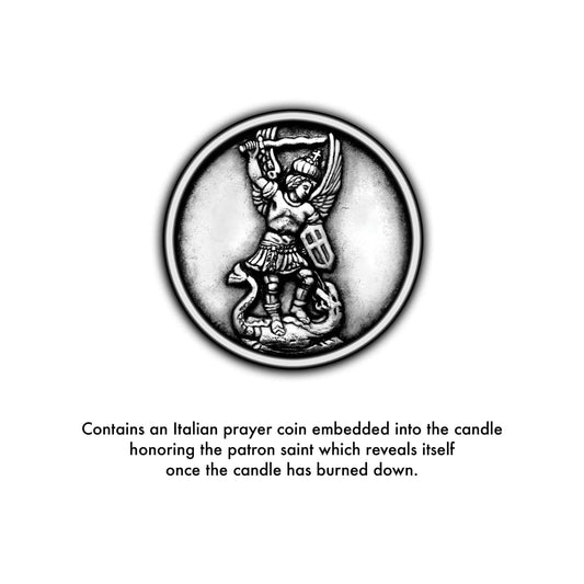 SAINT Candles' Saint Michael the Archangel Candle Coin