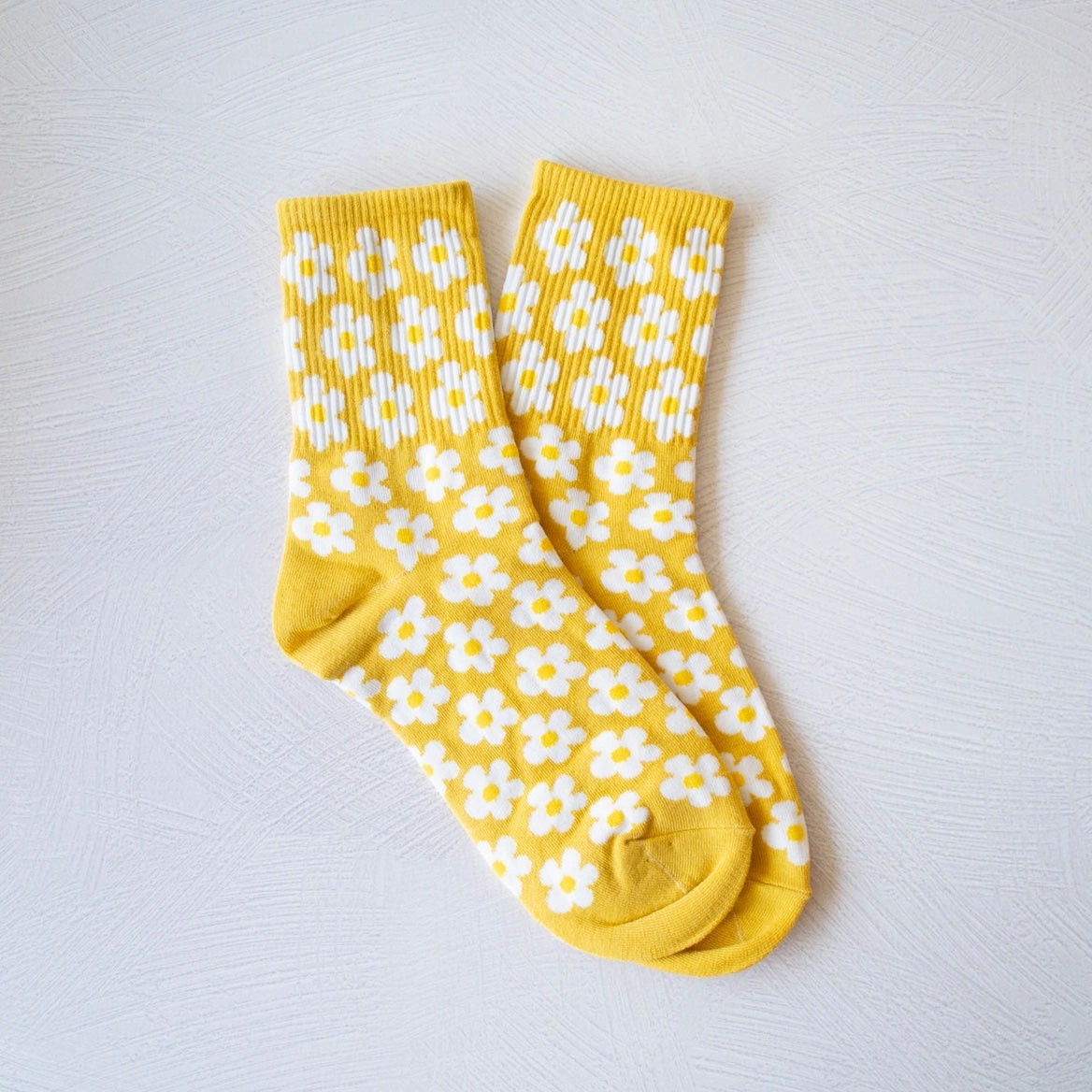 Tiepology Daisy Socks in Mustard