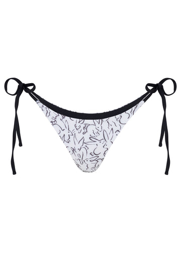 Butterfly Bottom -white print