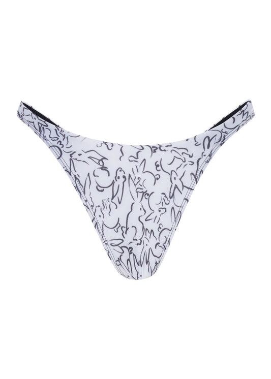 Little Rincon Bottom -white print