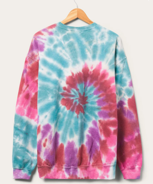 Junk Food Micky Mouse Tie Dye Sweatshirt