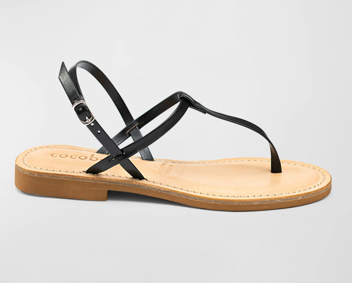 Cocobelle Archita Black Suede Sandal