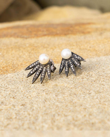 Diamond Pearl Jacket Studs Diamond Pearl