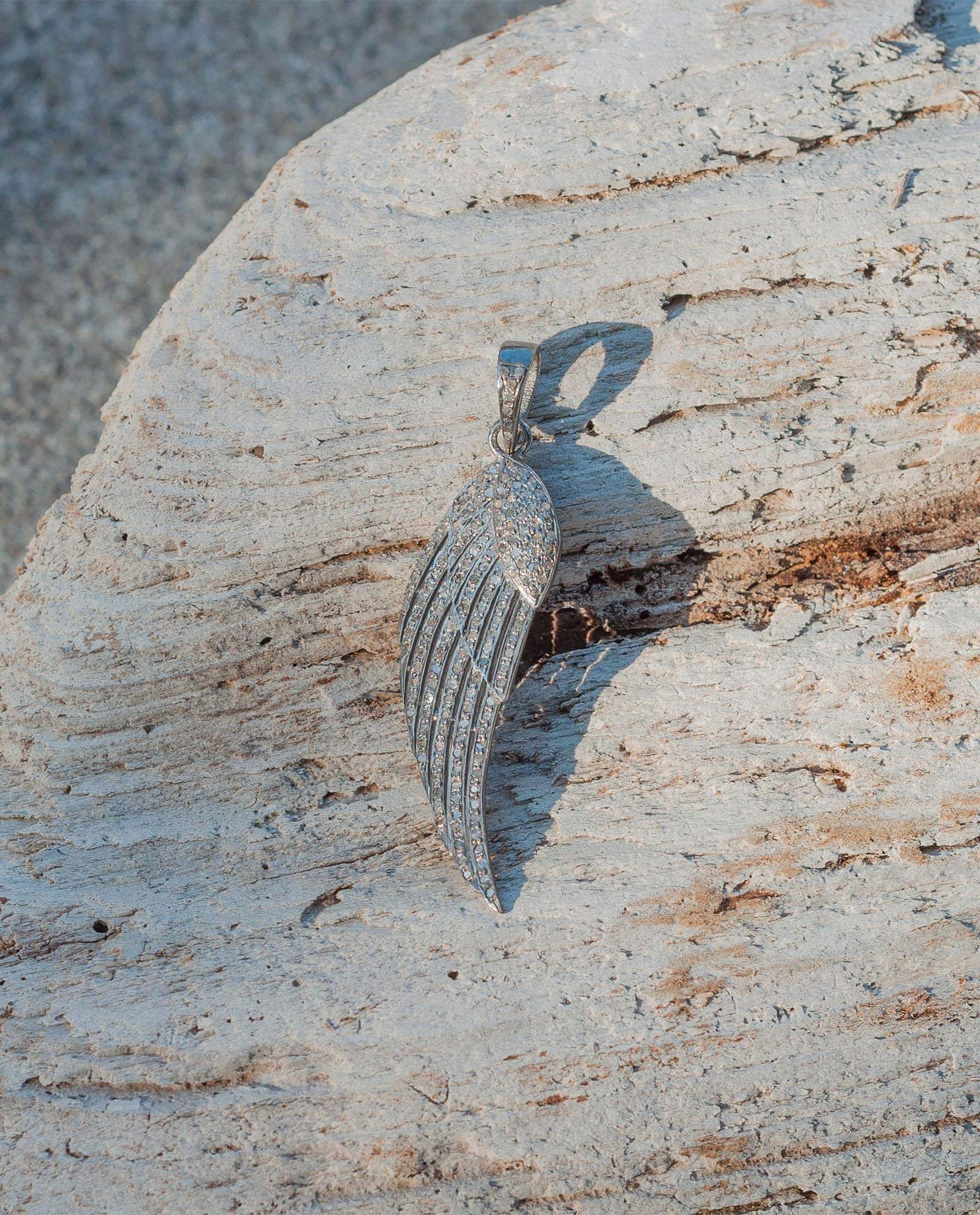 Angel Wing Diamond Pendant 2