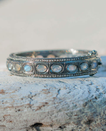 Labradorite Diamond Bracelet